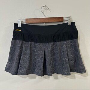 Lolé Black Grey Pattern Running Tennis Golf Athletic Skort Women’s Size Large